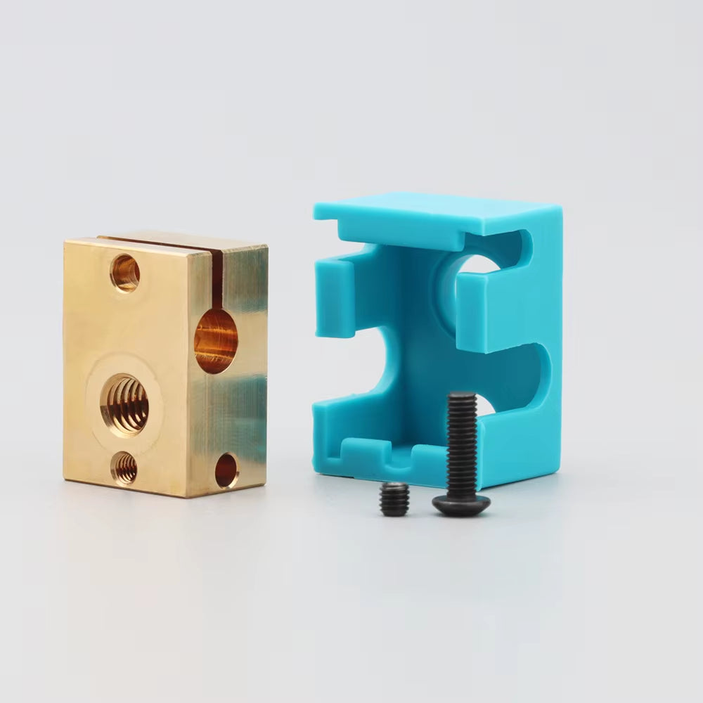 V6 Brass Heatblock for Hotend 3D Printer High Temperature Hardened Steel V6 Nozzles DDB MATRIX EXTRUDER