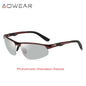 Photochromic Sunglasses Men Polarized Day Night Driving Glasses High Quality Aluminium Rimless Chameleon Eyewear Gafas