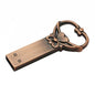 Copper Love Heart Shaped Key Usb Flash Drive Pendrive Pen Drive 4Gb 16Gb 32Gb 64Gb Metal Keys Memory Stick Wedding Gift