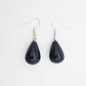 13X22MM Obsidian Clear Quartz Lapis Lazuli Rose Pink Quartz Opal Obsidian Drop Cone Bead Hook Dangle Earrings 1Pair