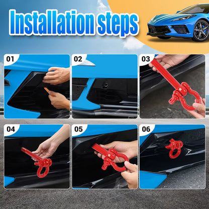 15234068 Car Tow Hook Front Rear Mid Engine Replcmt for Corvette C8 2020 2021 2022 2023 2024