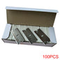 100Pcs Razor Blades Safety Scraper Glue Knife Glass Cleaner Replacement Carbon Steel Blade Ceramic Car Labels Remover E13