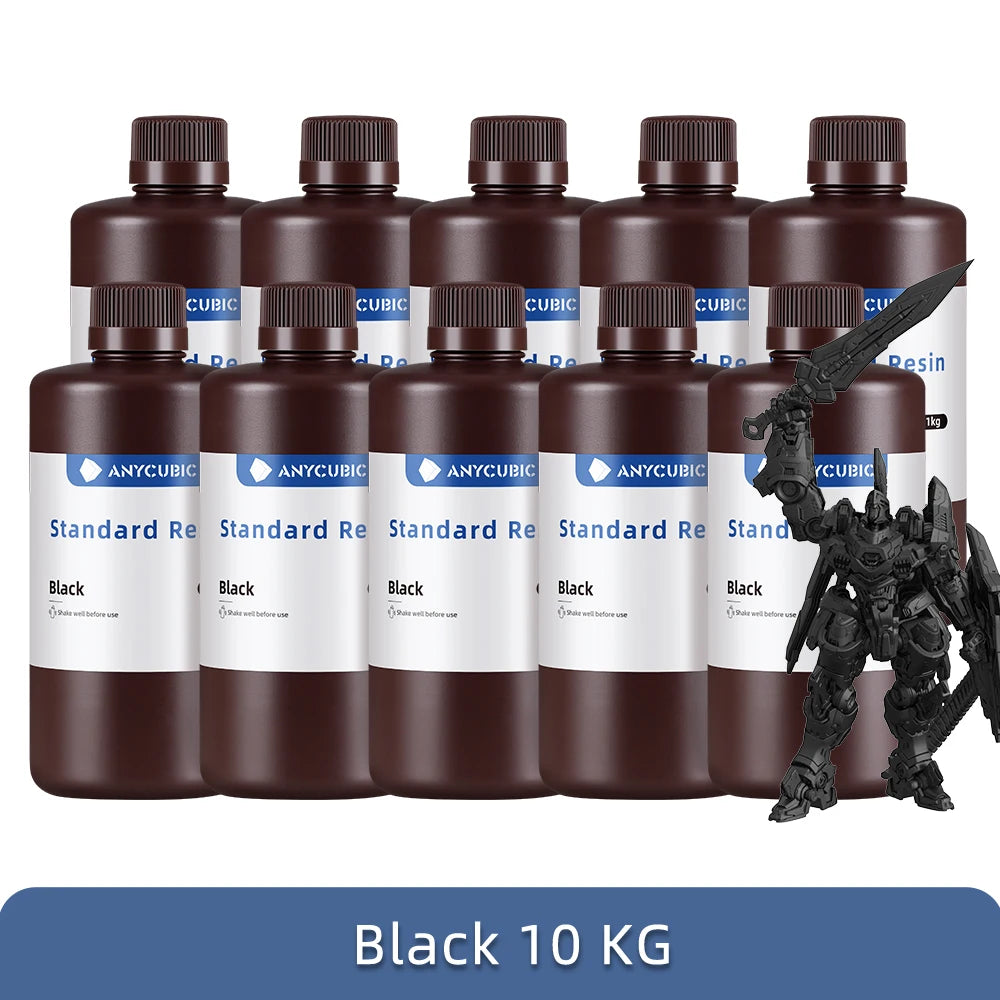 1Kg/10Kg Liquid Photopolymer Standard Resin 405Nm UV Resin for 3D Printer LCD Printing Resin Material for Photon Mono
