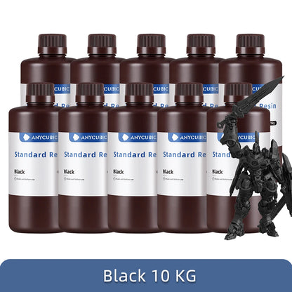 1Kg/10Kg Liquid Photopolymer Standard Resin 405Nm UV Resin for 3D Printer LCD Printing Resin Material for Photon Mono