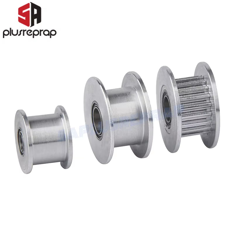 GT2 Idler Timing Pulley 16-Tooth 20-Teeth with 3Mm or 5Mm Bore with Bearings for 3D Printer Parts Timing Belt 6Mm 10Mm