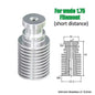 V6 Cooling Tube All Metal J-Head Hotend Block Head Extruder for 1.75Mm 3.0Mm Long or Short Distance 3D Printer Part Wholesale
