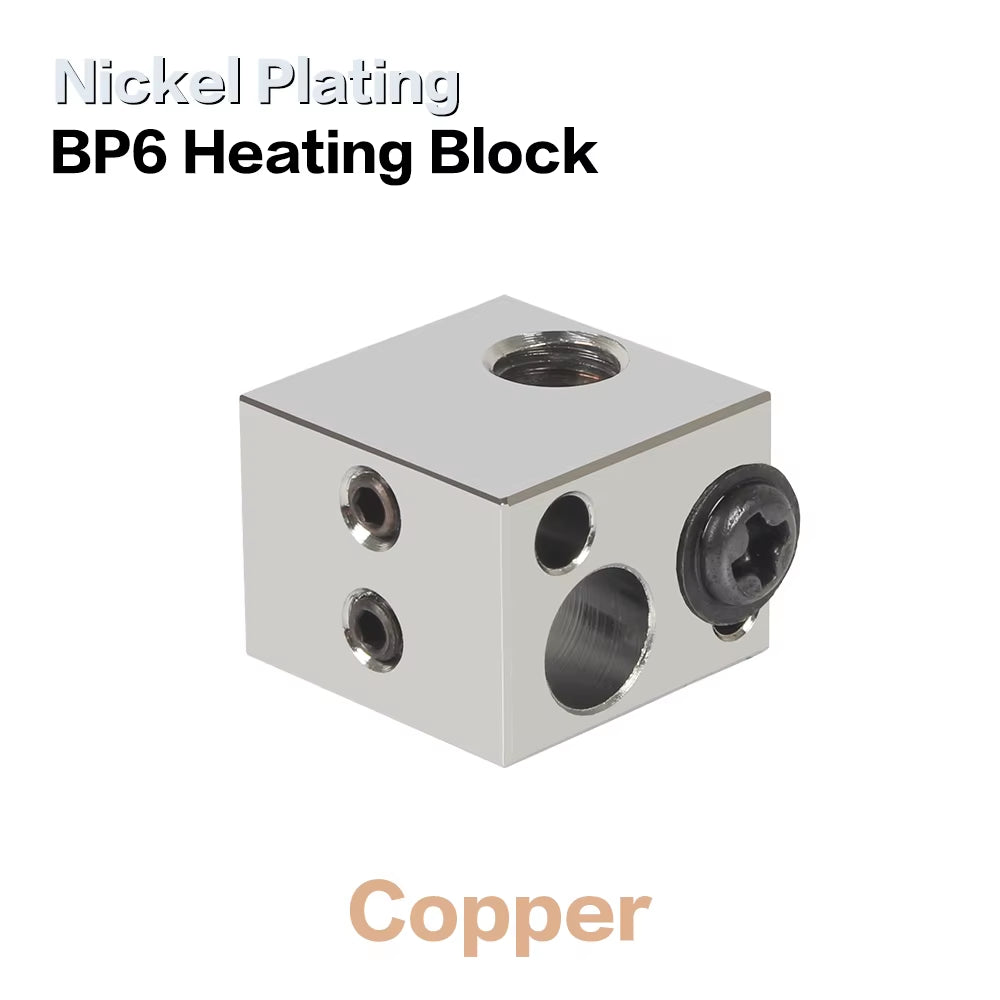 Aluminium Heat Block for J-Head Extruder Hotend 3D Printers High Temp Silicone Socks Parts BP6 Heating Block Accessories