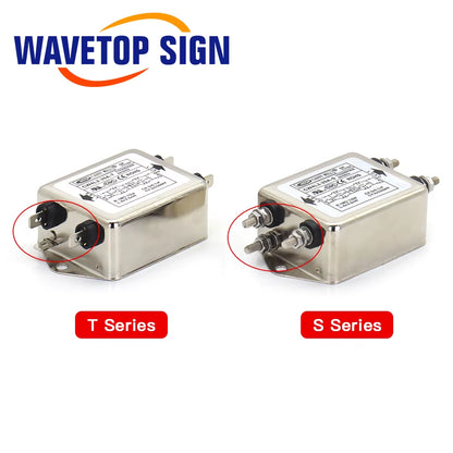 CANNY WELL CW4L2-20A-T EMI Power Filter Single Phase CW4L2-10A -T CW4L2-6A -T AC 115V / 250V 20A 50/60Hz for Laser Machine