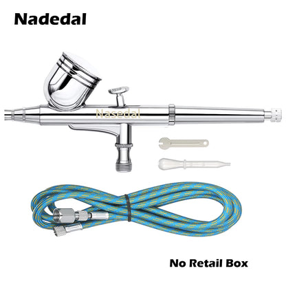 Gravity Feed Dual-Action Airbrush Spray Gun Kit Trigger Spray Gun for Art Craft Model Paint Spraying Hobby 0.3MM 7CC Air Brush