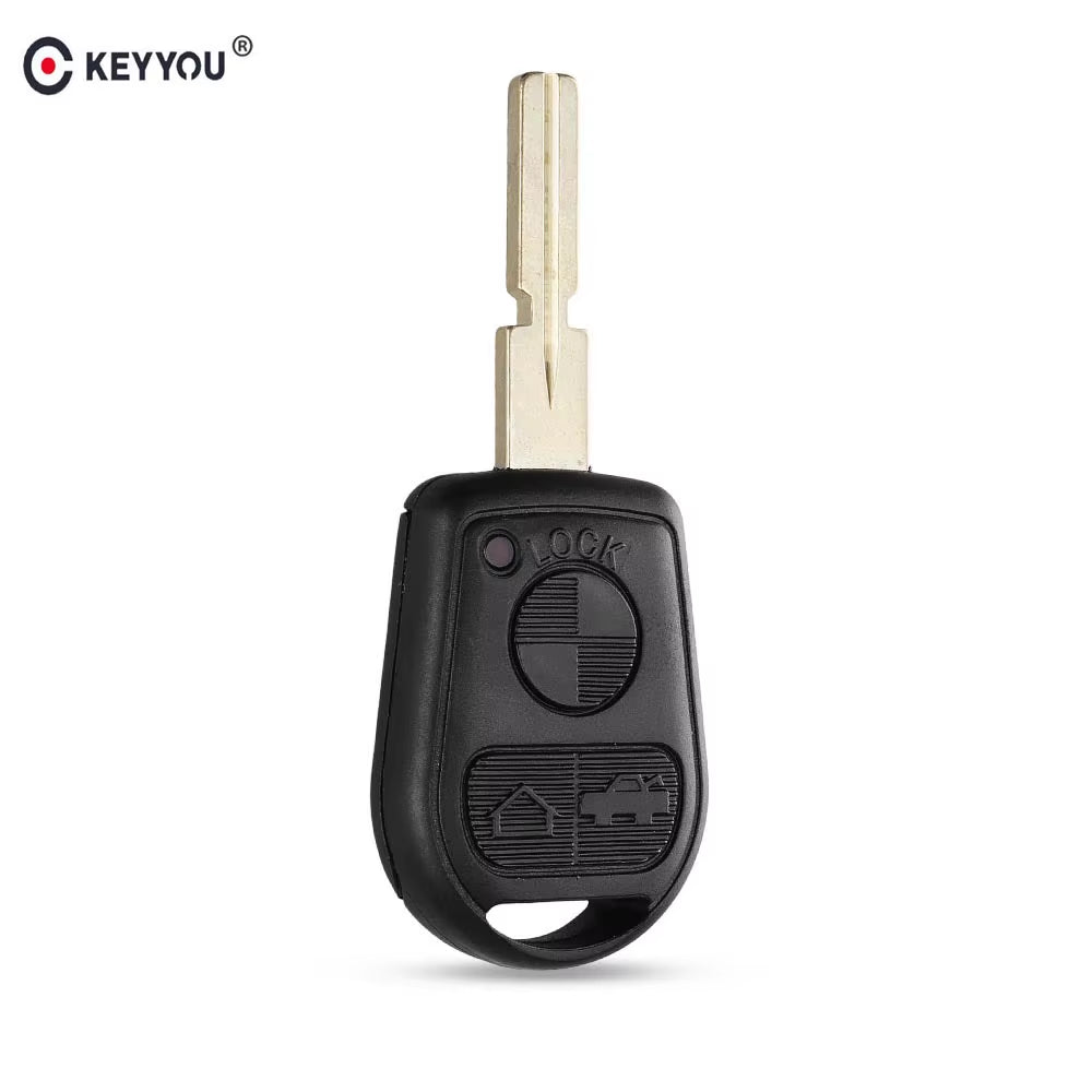 3 Button Uncut Blade Car Key Replacement Remote Key Case Shell for BMW E31 E32 E34 E36 E38 E39 E46 Z3 Fob Uncut Key Case