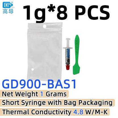 Net Weight 1/3/7/15/30 Grams Gray 900 Thermal Conductive Grease Paste Plaster Heat Sink Commpound for CPU LED SSY BAS BR BX CB