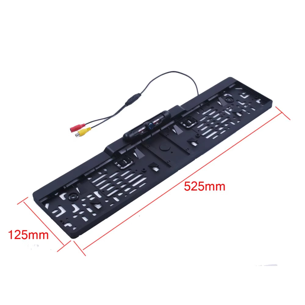Auto Parktronic EU Car License Plate Frame Rear View Camera HD Night Vision Rear View Camera Reverse Rear Camera with 4 IR Light