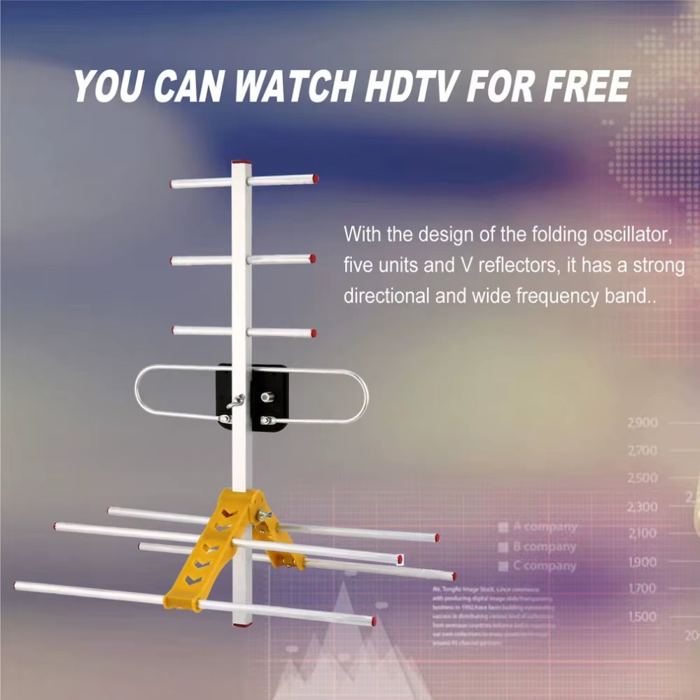 LAN-HD8E TV Antenna HD Digital TV Program Receiver for DVBT2 HDTV ISDBT ATSC High Gain Strong Signal Outdoor TV Antenna