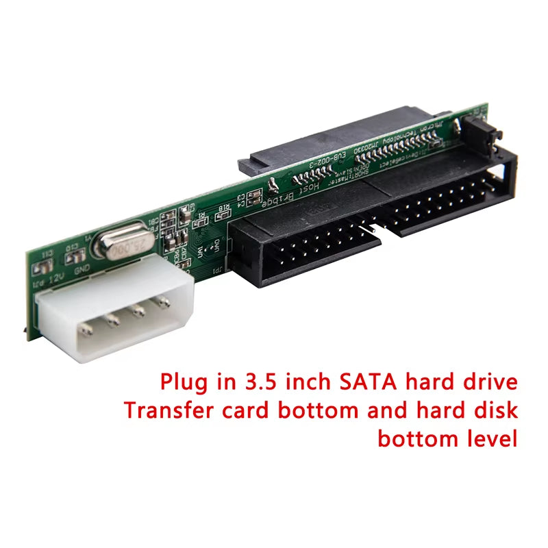 7+15Pin 2.5 Sata Female to 3.5 Inch IDE Sata to IDE Adapter Converter Male 40 Pin Port for ATA 133 100 HDD CD DVD Serial New