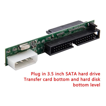 7+15Pin 2.5 Sata Female to 3.5 Inch IDE Sata to IDE Adapter Converter Male 40 Pin Port for ATA 133 100 HDD CD DVD Serial New
