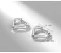 925 Sterling Silver Big Circle Inlaid Zircon Earrings for Women,S925 Argent Women'S Shiny Model Earring 17Mm-40Mm 5 Size
