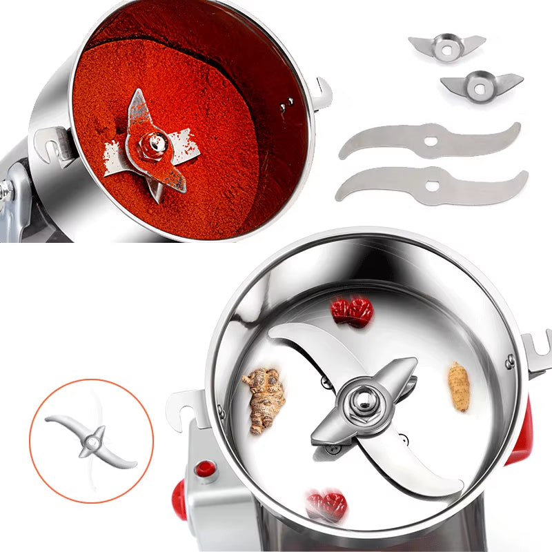 800G 700G Grains Spices Herbals Cereals Coffee Dry Food Grinder Mill Grinding Machine Gristmill Flour Powder Crusher