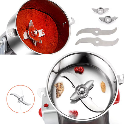 800G 700G Grains Spices Herbals Cereals Coffee Dry Food Grinder Mill Grinding Machine Gristmill Flour Powder Crusher