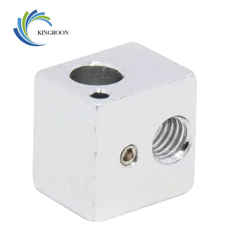 5PCS V5 Heated Block 16*16Mm*12Mm KP3S Hot End Heat Blocks for V5 J-Head Extruder Aluminum Hotend 3D Printers Parts