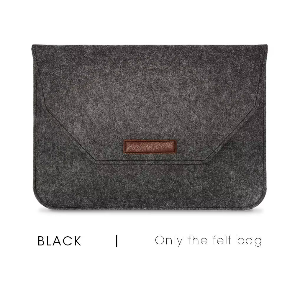 Soft Sleeve Laptop Bag for Macbook Air Pro Retina 11 12 13 14 15 Inch Notebook Tablet Case Cover for HP Dell Macbook with Gift
