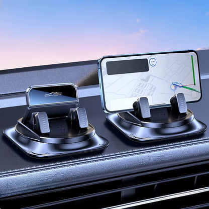 Car Phone Holder with Stable and Anti-Slip Design for Dashboard and Table Use,With Rotatable Landscape and Portrait Adjustment