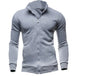 2025 Brand New Men'S No Hoodies Sweatshirts Zipper Stand Collar Men Sweatshirts for Male No Hooded Sweatshirt Man Pullover