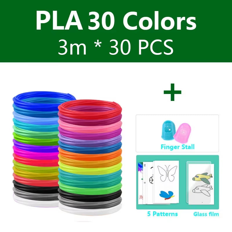 Filament 1.75Mm for 3D Pen 20/ 30 Colors Brilliant Color Filament ABS / PLA/ PCL No Smell Safety Plastic 3D Print Pen Filament