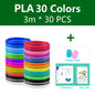 Filament 1.75Mm for 3D Pen 20/ 30 Colors Brilliant Color Filament ABS / PLA/ PCL No Smell Safety Plastic 3D Print Pen Filament