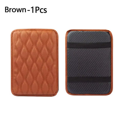 Car Central Armrest Leather Pad Auto Center Console Arm Rest Non-Slip Cover Mats Waterproof Protector Car Interior Accessories