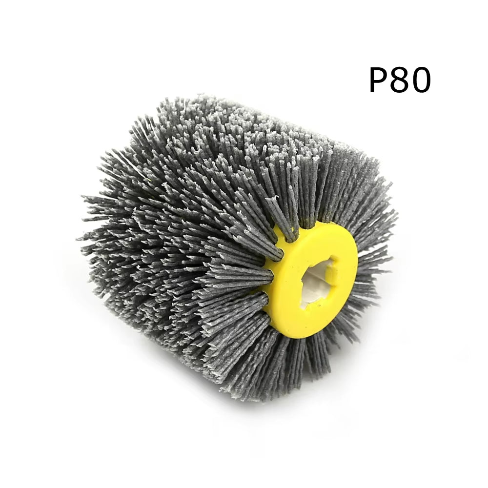 1 Pcs 120X100X19Mm Nylon Abrasive Wire Drum Polishing Wheel Electric Brush for Woodworking Metalworking