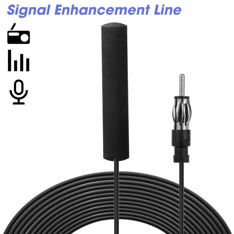 Universal Car Electronic Radio Antenna 5/3M Car AM FM Radio Antenna Signal Amplifier Booster Antena Booster 12V