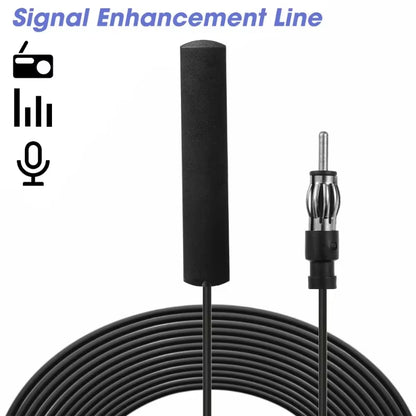 Universal Car Electronic Radio Antenna 5/3M Car AM FM Radio Antenna Signal Amplifier Booster Antena Booster 12V