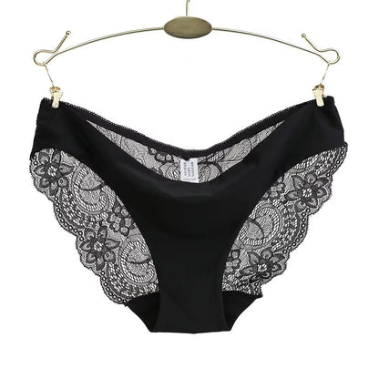 Ladies Underwear Woman Panties Sexy Lace plus Size Panty Transparent Low-Rise Cotton Briefs Intimates New Hot Sale
