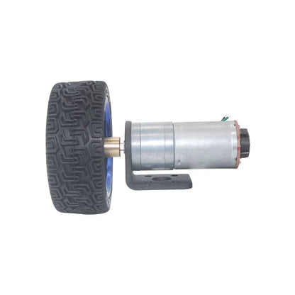 Diy Arduino Geared Motors 6V 12V 24V DC Gear Motor with Encoder and 65Mm Wheel Coupling Kit for Robot Smart Car Gearmotors