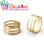 KC Gold Jump Ring 6Mm/9Mm/10Mm/12Mm Link Loop Mixed Size DIY Jewelry Making Connector Wire Diameter 1.0MM