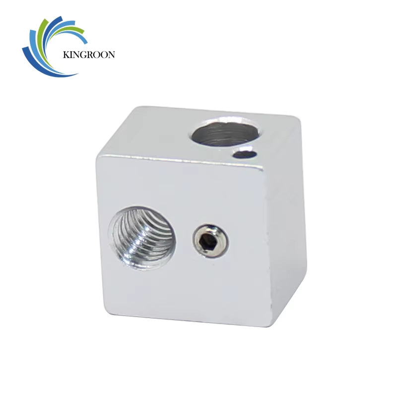 5PCS V5 Heated Block 16*16Mm*12Mm KP3S Hot End Heat Blocks for V5 J-Head Extruder Aluminum Hotend 3D Printers Parts