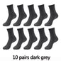 10 Pairs High Quality Bamboo Fiber Men'S Socks Business Breathable Deodorant Compression Socks Men Long Big Size EUR 38-46