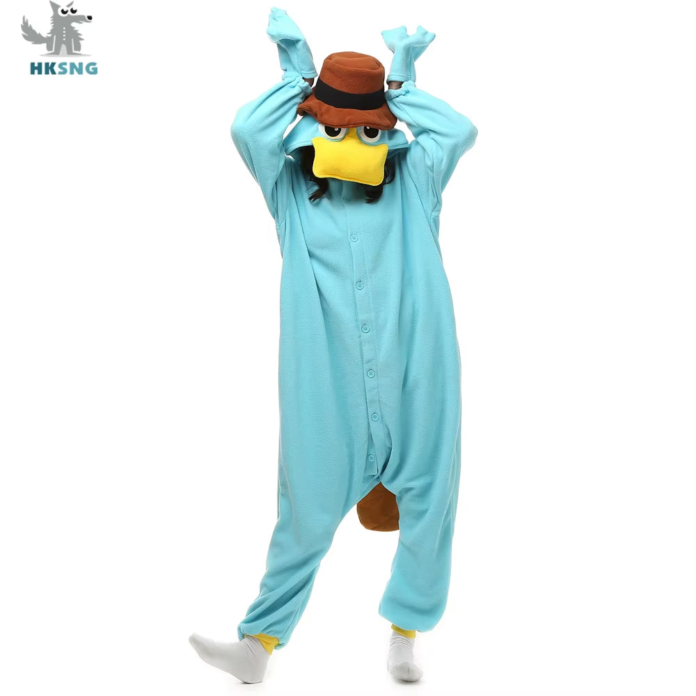 Blue Stitch Kigurumi Animal Adults Cat Bear Shark Onesies Pajama Raccoon Costumes Dragon Jumpsuit Christmas