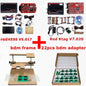 Online 2.80 EU Red  V5.017 OBD2 Manager Remap Kit KTAG V7.020 4 LED BDM Frame 22Pcs Adapters K-TAG 2.25 ECU Flash Tool