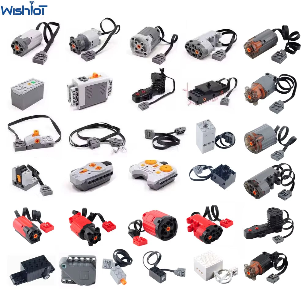 Power Functions Upgrate Motor MOC Multi Tool Servo Train Motor 8293 8883 Building Blocks Receiver Control Set Technical Parts