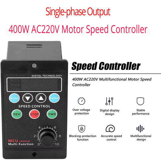400W AC220V Multifunctional Motor Speed Controller Motor Speed Pinpoint Controller Forward & Backward Motor Governor