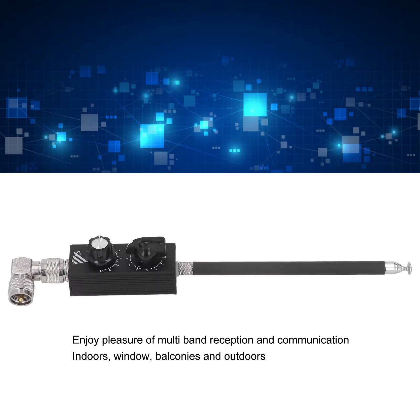 Full Band Tuned Antenna QRP HF Antenna QRP Shortwave Antenna HF Full Band Tuned FM Aviation UV for Reception