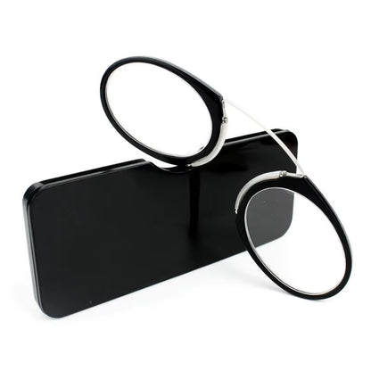 Pince-Nez Full Frame Reading Glasses TR90 Portable Nose Men Women Presbyopic Glasses +1.0 +1.5 +2.0 +2.5 +3.0 +3.5