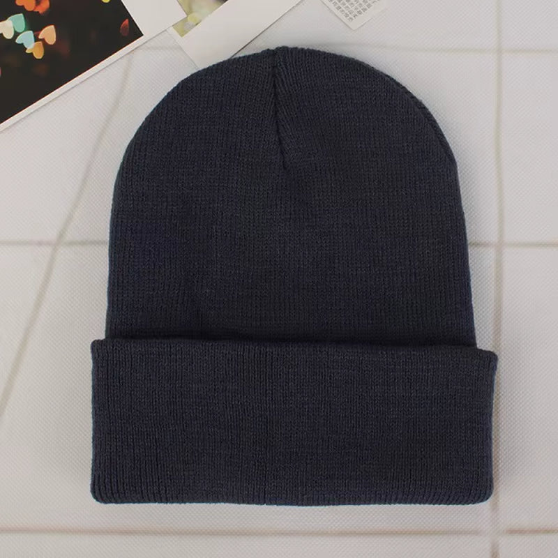 Solid Color Winter Hats for Woman New Beanies Knitted Cute Hat Girls Autumn Female Beanie Caps Warmer Bonnet Ladies Casual Cap