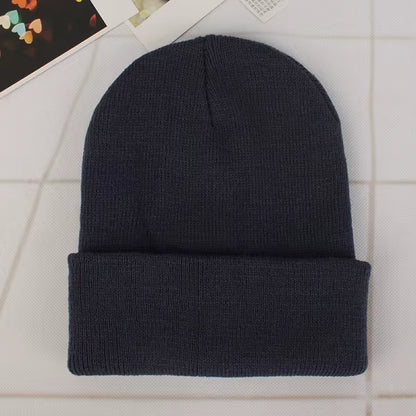 Solid Color Winter Hats for Woman New Beanies Knitted Cute Hat Girls Autumn Female Beanie Caps Warmer Bonnet Ladies Casual Cap