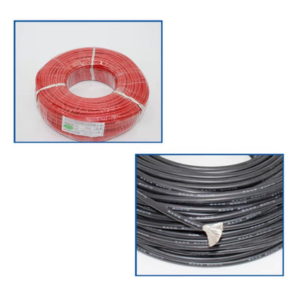 10 Meter/Lot High Quality Wire Silicone 10 12 14 16 18 20 22 24 26 28 30AWG 5M Red and 5M Black Color
