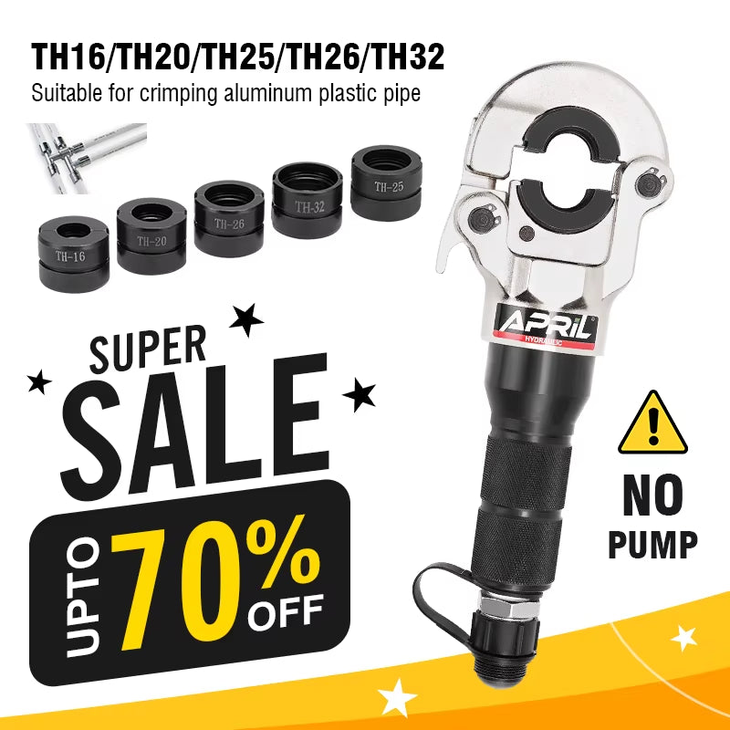 Europe Warehouse Hydraulic Pex Pipe Crimping Tools for Pex,Stainless Steel and Copper Pipe with TH,U,V,M,VAU Jaws