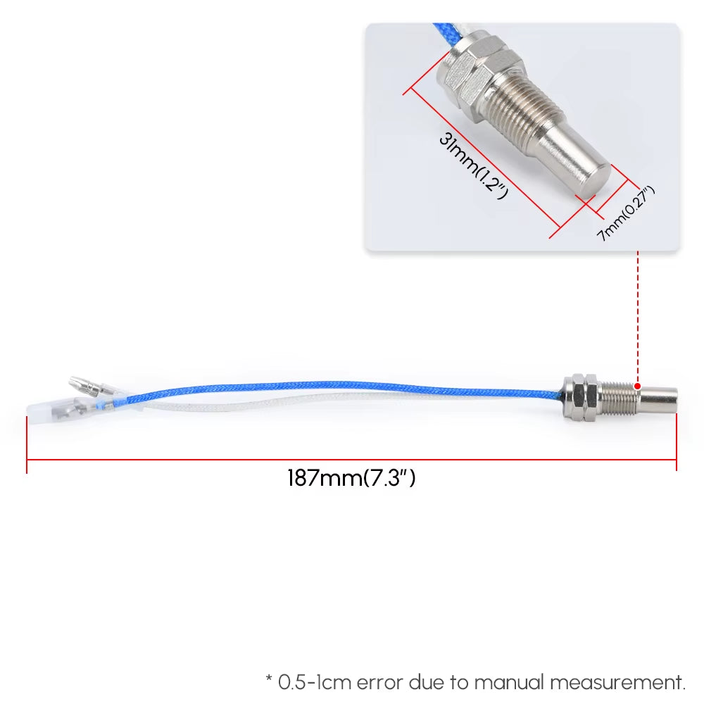 LZONE - Water Temperature Oil Temperature Sensor Temp Sender Temp Sensor Auto Gauge Car Meter Sensor Sender Unit 1/8 NPT 1/8"