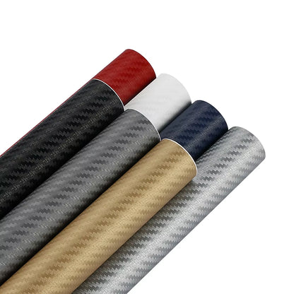 30Cmx127Cm 3D Carbon Fiber Vinyl Car Wrap Sheet Roll Film Car Stickers and Decal Motorcycle Auto Styling Accessories Automobiles