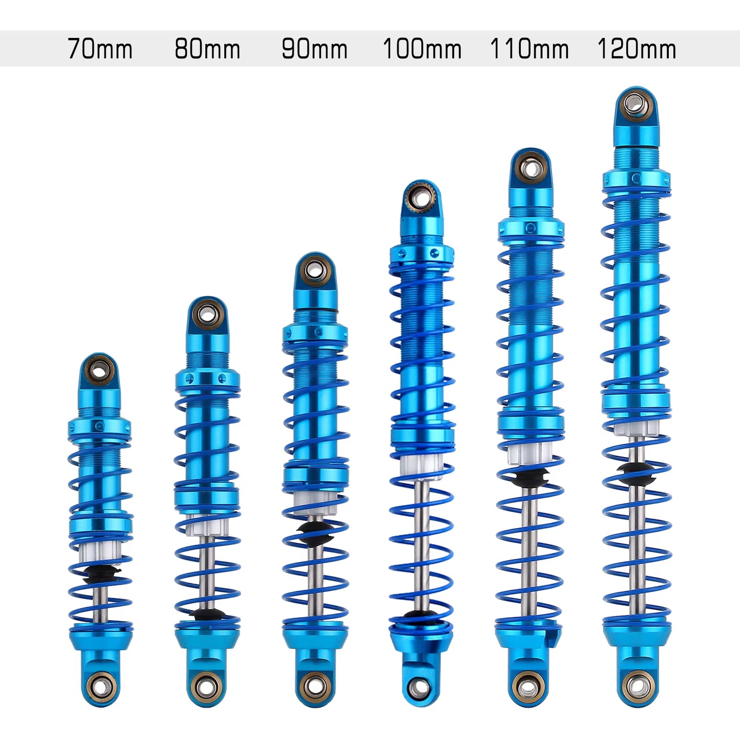 Metal Shock Absorbers 80 90 100 110 120Mm Oil Damper for 1/10 RC Car Truck Crawler Axial SCX10 TRX4 Redcat Gen8